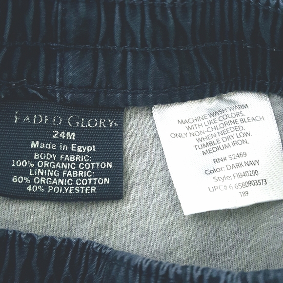 FADED GLORY Relax Fit Pants Comfort Lining DkBlue - Picture 4 of 5